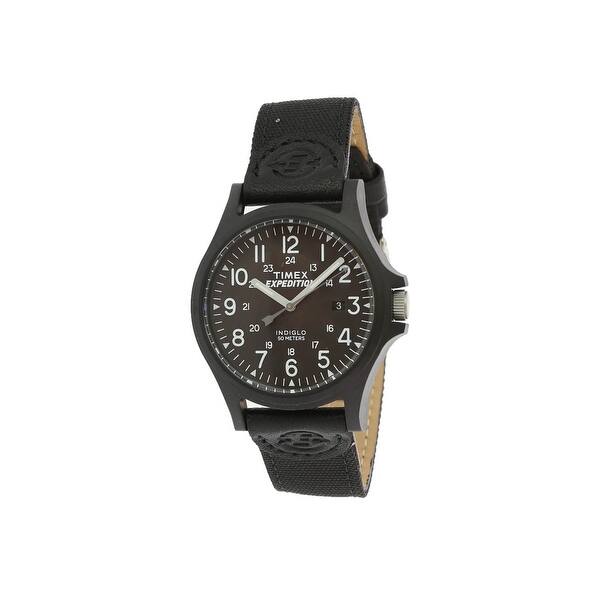 Shop Timex Men S Expedition Tw4b08100 Black Cloth Analog Quartz