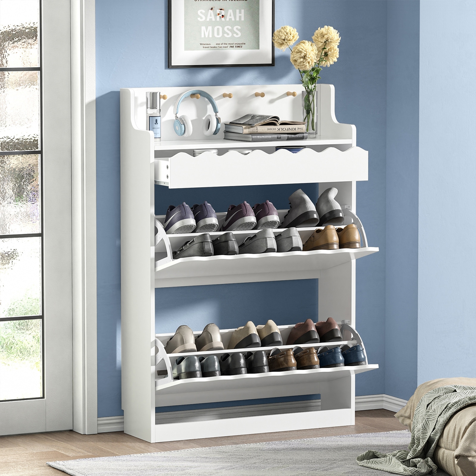 Canvas shoe storage b&m shop