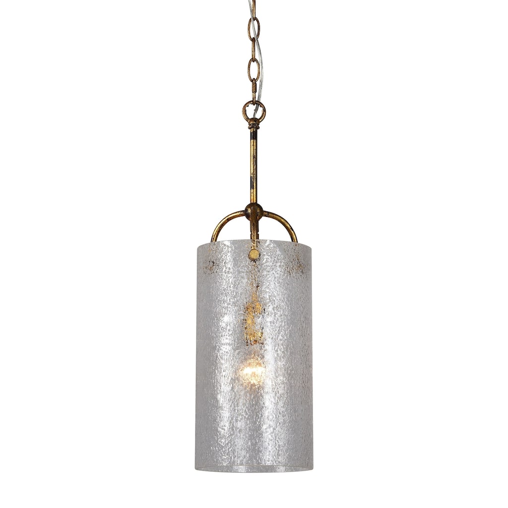 Pipkin Glass Pendant Light, Antique Gold - Antique Gold