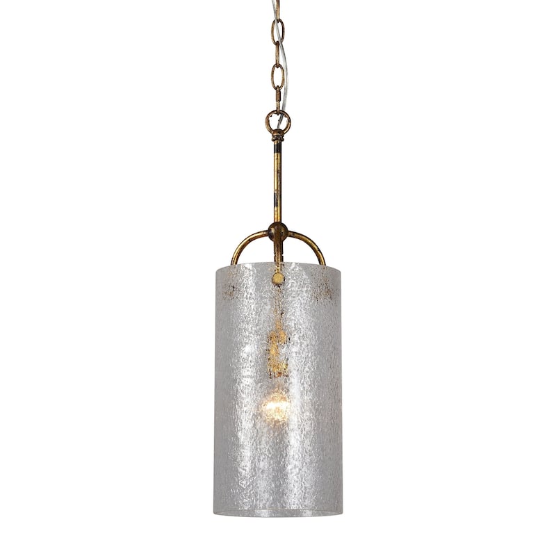 Pipkin Glass Pendant Light, Antique Gold - Antique Gold