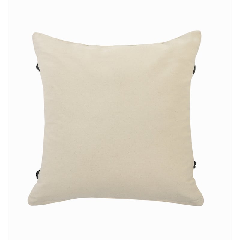 Sevita Avant-garde Natural/Black Diamond Cotton Throw Pillow, Set of 2