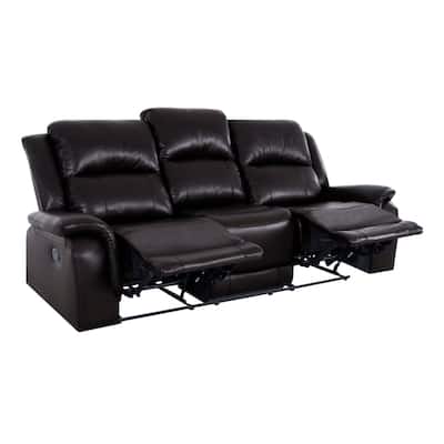 Manual Leather Reclining Sofa Collection – Recliner Furniture for Living Room & Home Office