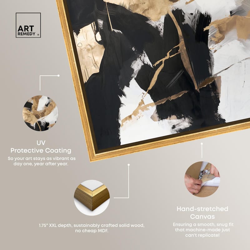 Cracked Gilt II Canvas by Art Remedy