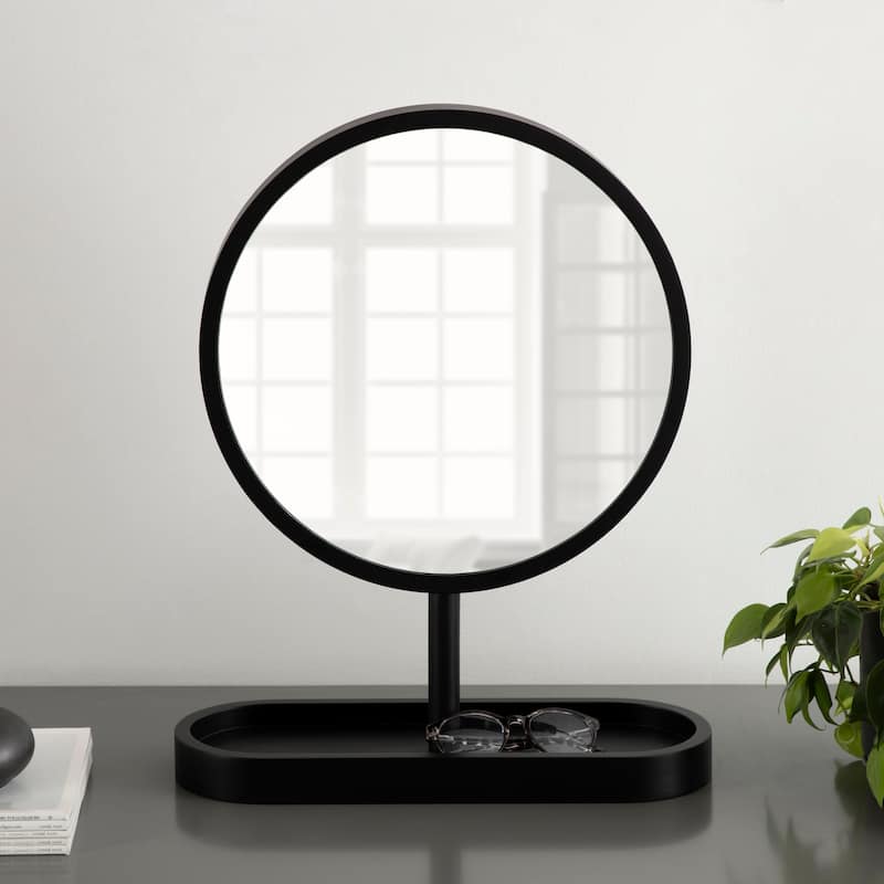 Kate and Laurel Travis Framed Tabletop Mirror - 17x21