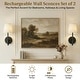preview thumbnail 13 of 20, Bell + Howell Wall Light 2 Pack Smooth Fabric Rechargeable LED Wall Sconces Cordless Dimmable Touch Control