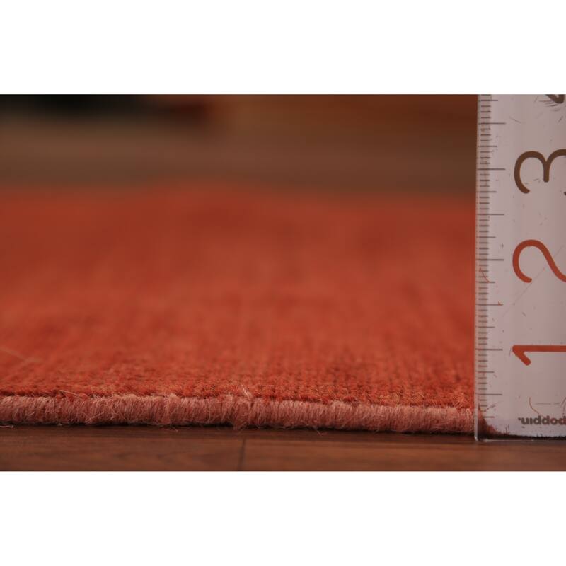 Modern Gabbeh Oriental Rug Hand-Knotted Foyer Wool Carpet - 2'7" x 5'11"