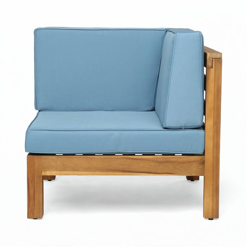 Outdoor 3PC LOVE SEAT SET WITH COFFEE TABLE, BLUE