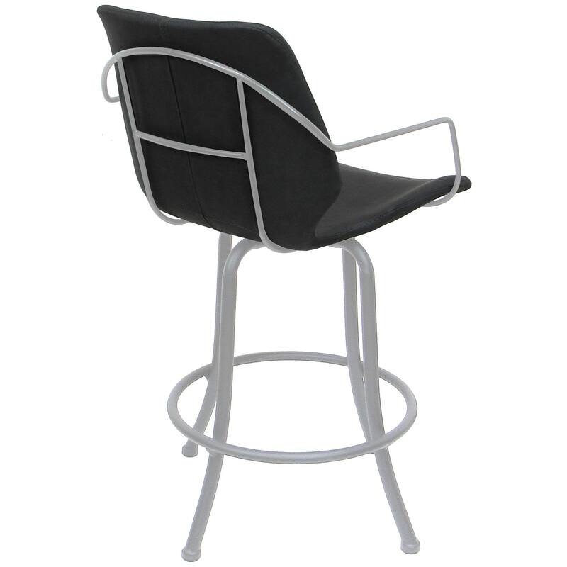 Asheville Swivel Counter 26", 30" or Extra Tall 34" Metal Bar Stool