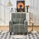 preview thumbnail 5 of 6, Side Chair Lounge Chair with Nailhead Trim, Leisure Chair Green Accent Chair Dressing Chair Reading Chair