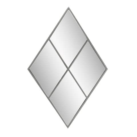 Diamond Windowpane Mirror - 23.1/2 x 35.1/2" x 1""