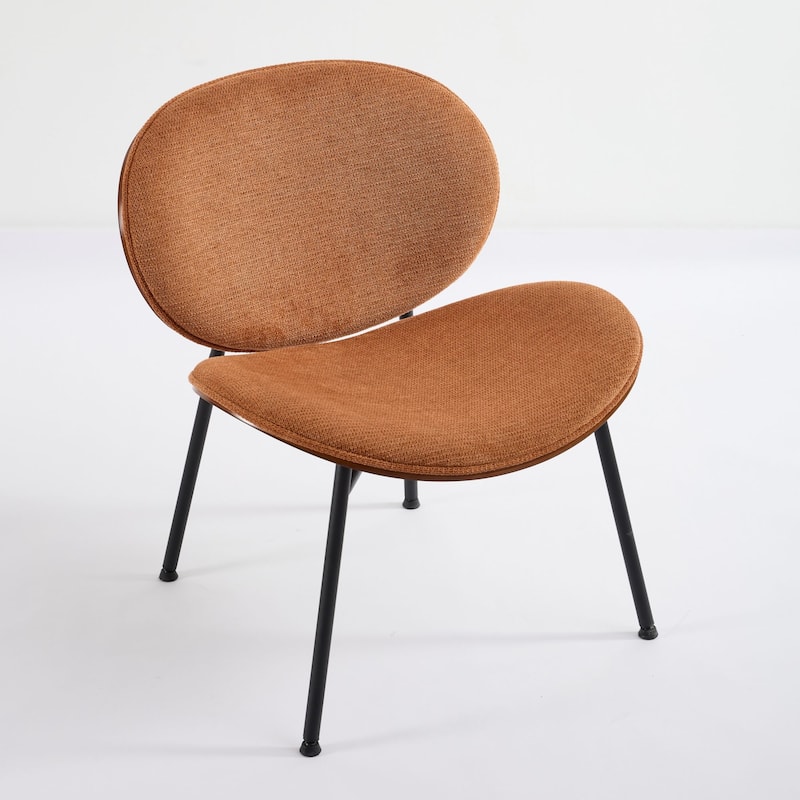 Modern Shell Chair Single Side Chair, Lounge Chair with Comfortable Backrest