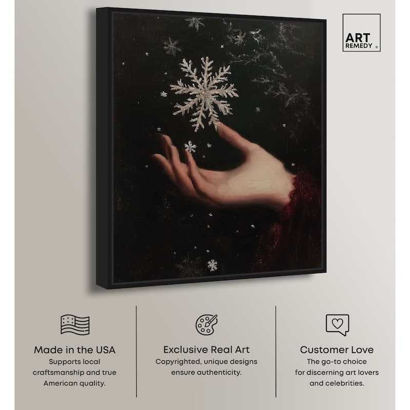 Holding Winter Canvas by Art Remedy
