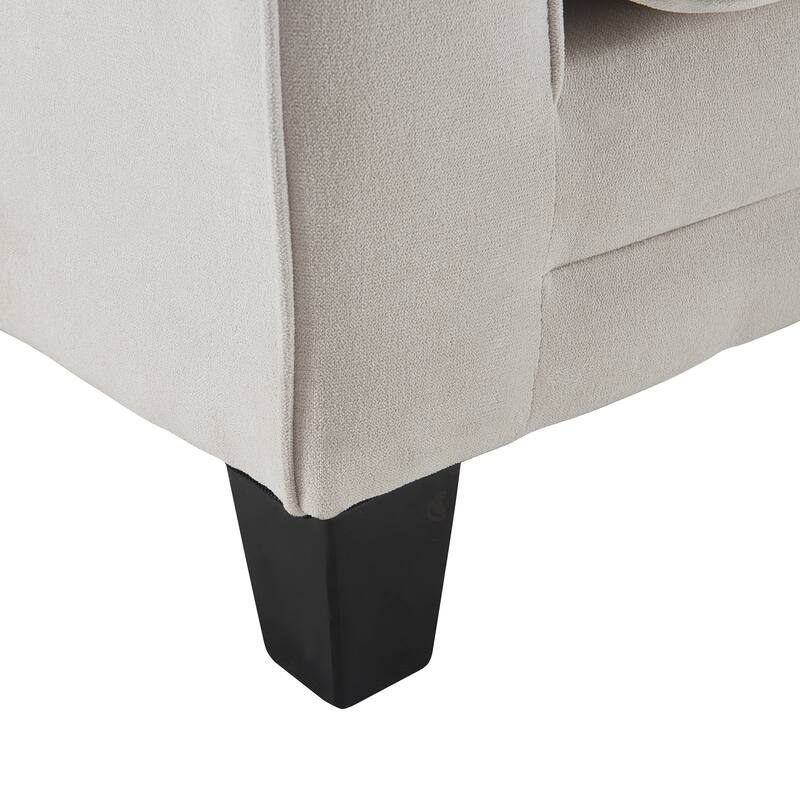 Serta Copenhagen 61" Loveseat for Two People, Pillowed Back Cushions and Rounded Arms, Durable Modern Upholstered Fabric