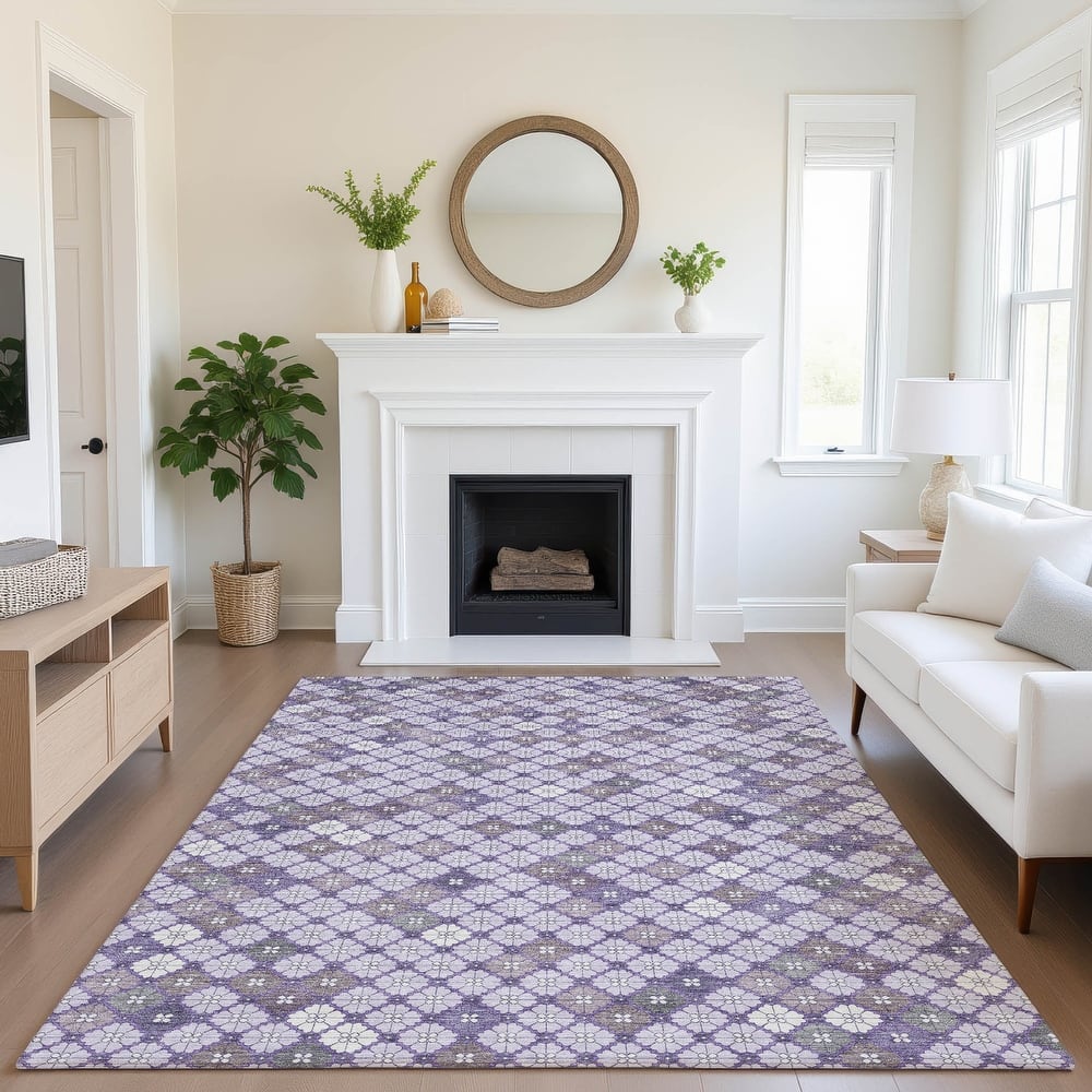 Premium Washable Super Soft Modern Mosaic Mayfield Rug