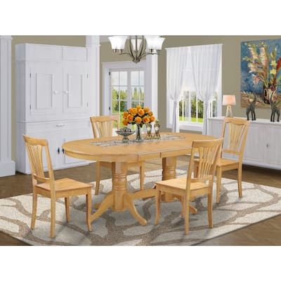 Victorian Dining Set - Oval Table with Leaf & Chairs - Vintage Style Room Set