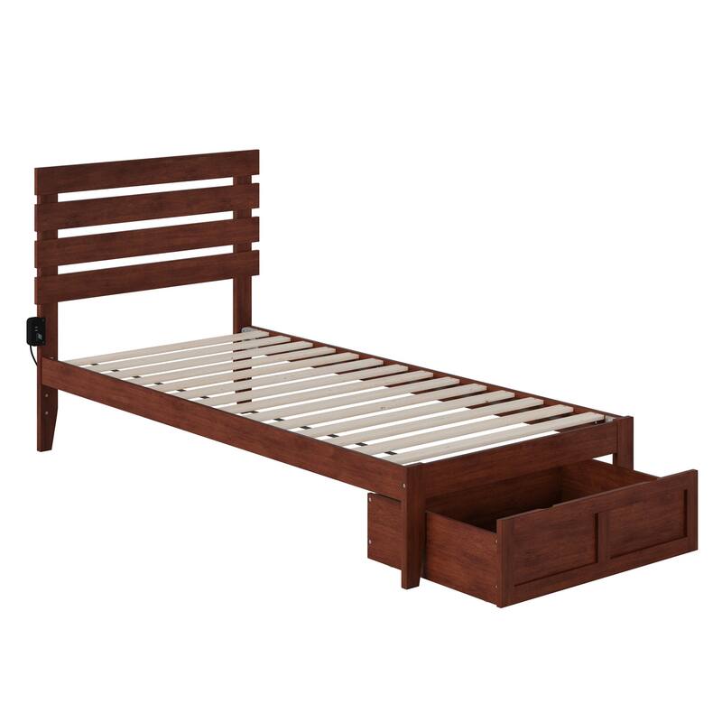 Oxford Platform Bed with Foot Drawer