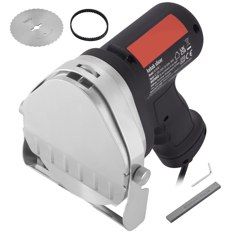 Electric Shawarma Knife Doner Kebab Meat Slicer with 2 Blades - Wired without battery