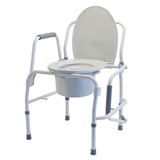 Lumex 3 in 1 Bedside Commode, Raised Toilet Seat, Safety Rail, 300 lb ...