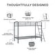 preview thumbnail 11 of 18, Avenue Greene Edison Twin over Twin Metal Bunk Bed