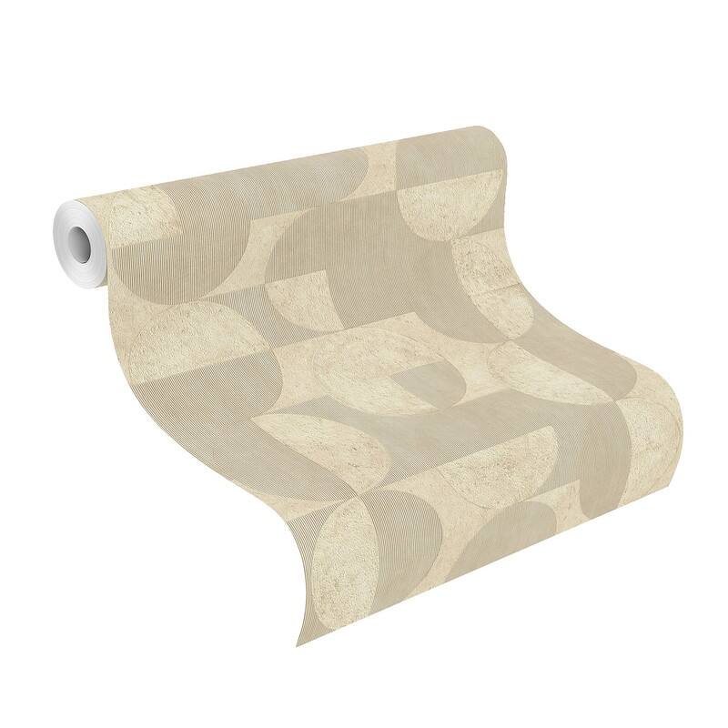 Advantage Barcelo Beige Circles Wallpaper