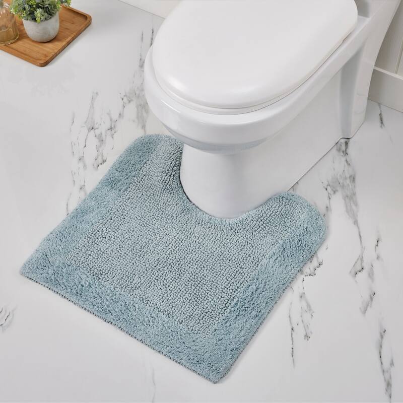 Better Trends Bath Rugs 100% Cotton Soft Water Absorbent Chenille Bathroom Rug for Shower, Sink Mats Edge Collection