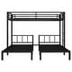 preview thumbnail 11 of 13, Detachable Triple Bunk Bed,Twin over Twin & Twin Bunk Beds for 3,L-Shape Triple Bunk Bed
