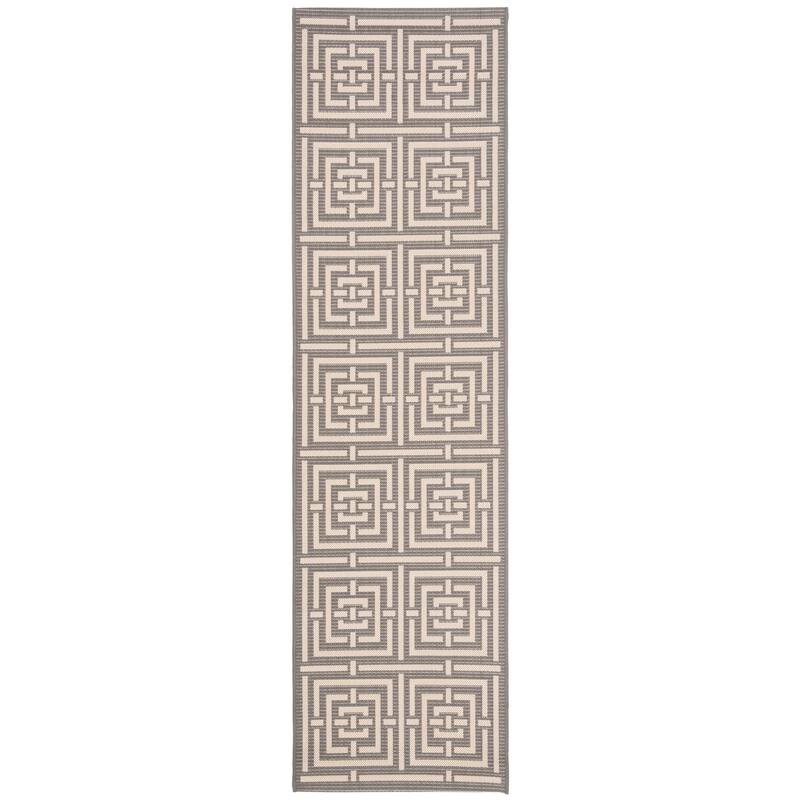 SAFAVIEH Courtyard Ginger Indoor/ Outdoor Waterproof Patio Backyard Rug