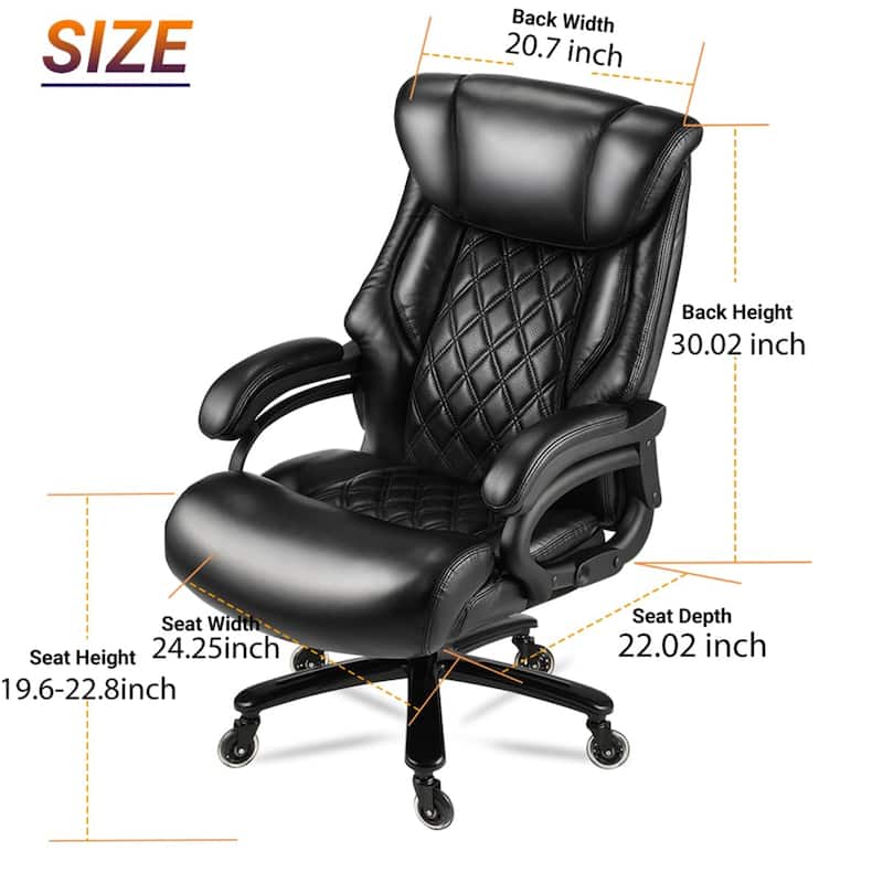 500lbs Capacity Big and Tall Office Chair for Heavy People