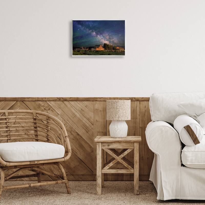 Stupell Nebula Sky over Farm Scene Wall Plaque Art Design By Royce Bair