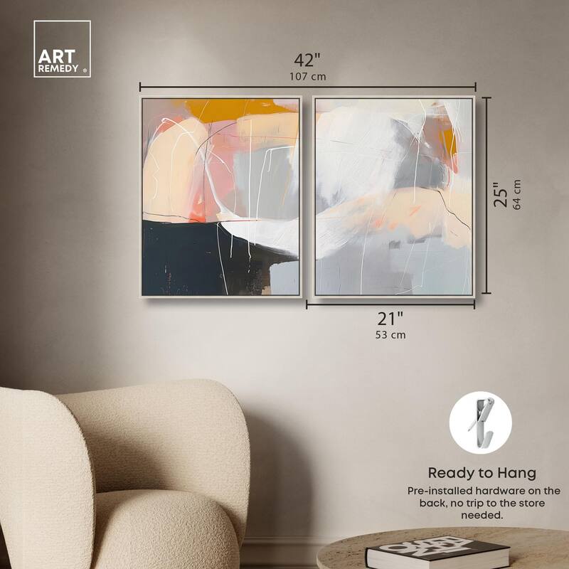 California in Haze Canvas Set of 2 by Art Remedy