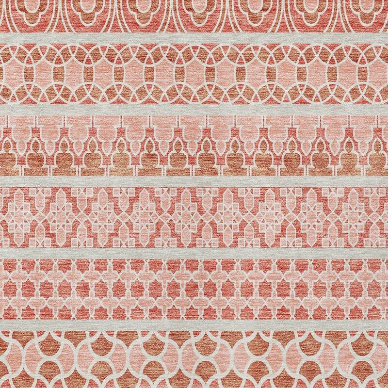 HomeRoots Quatrefoil Transitional Rectangle Outdoor Rug