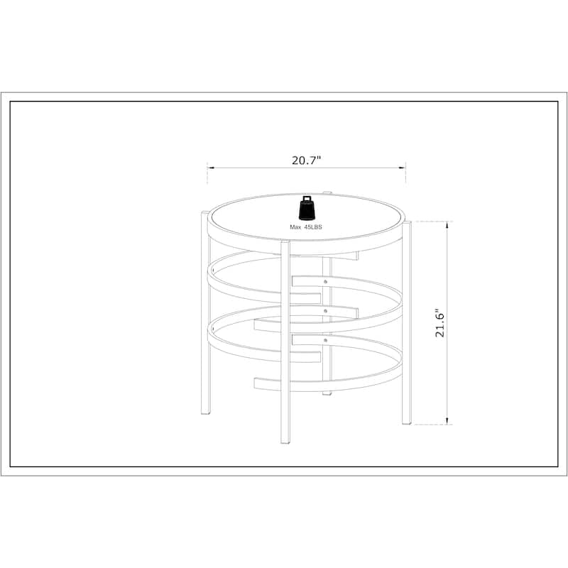 Elegant Pandora Sintered Stone Coffee Table