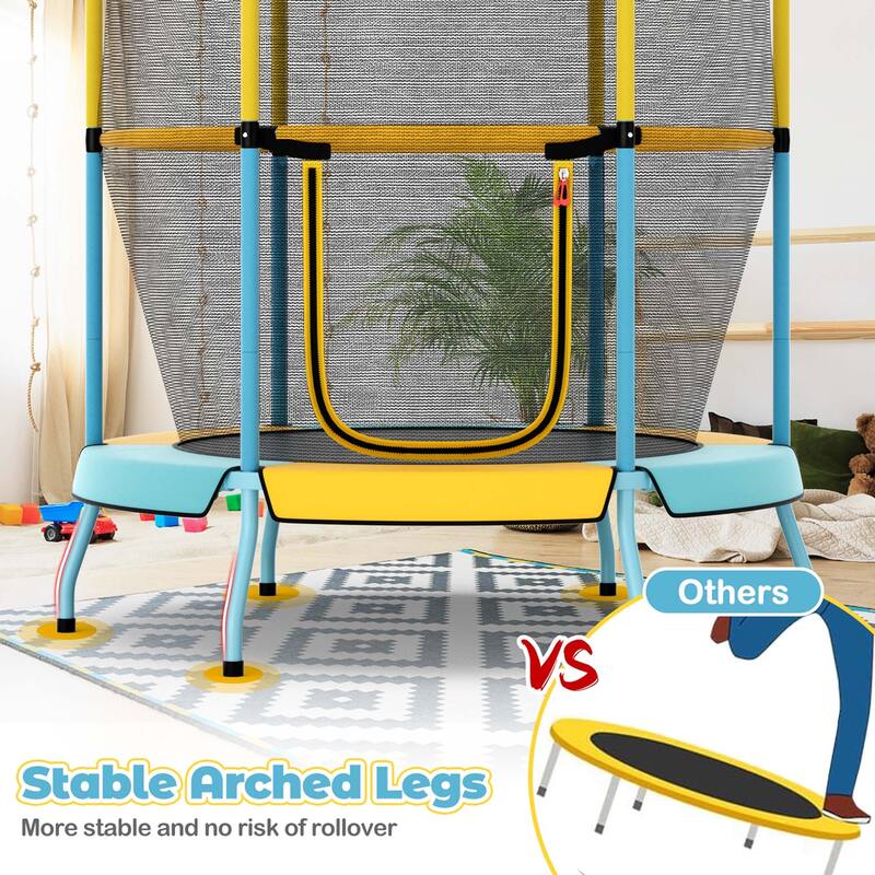 Costway 48" Toddler Trampoline for Kids with Safety Enclosure Net - See Details