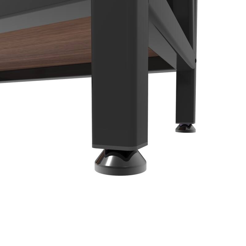 Anmytek 56.30 Inch Tall Bakers Rack 4 Level Storage Shelves Metal and Wood 25.60 Inch Length Kitchen Organizer Storage