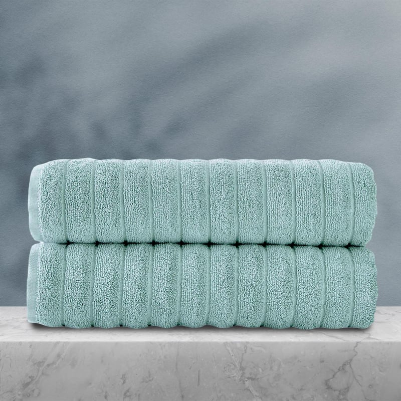 Brampton Premium Turkish Cotton 2 Piece Bath Towels Set Heavyweight