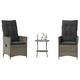 Option Gray Without footrest2-seater