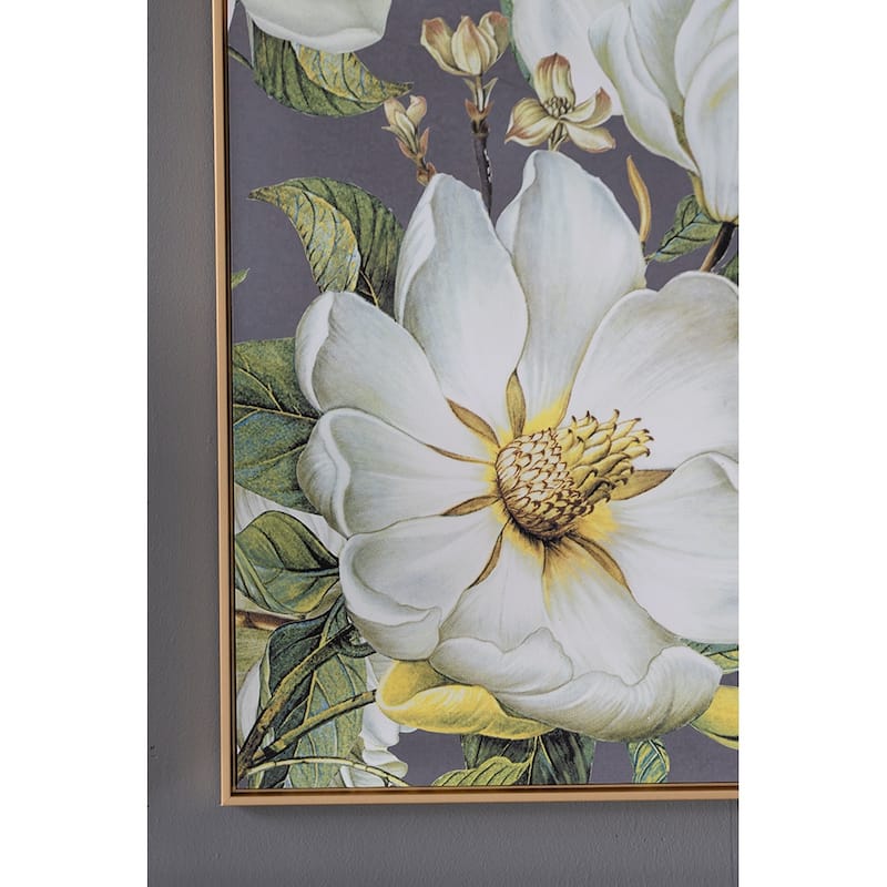 Modern Botanical Floral Prints Wall Decor with Gold Frame, for Living Room Dining Room Bedroom Hallway