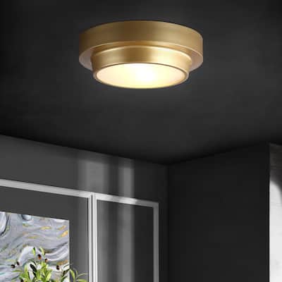 SAFAVIEH Lighting Laius Flush Mount - 17" W x 17" D x 5" H