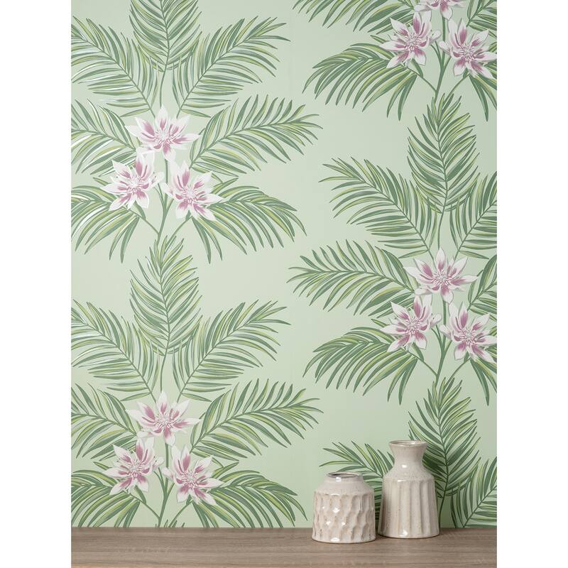 Fine Decor Bali Sage Palm Wallpaper