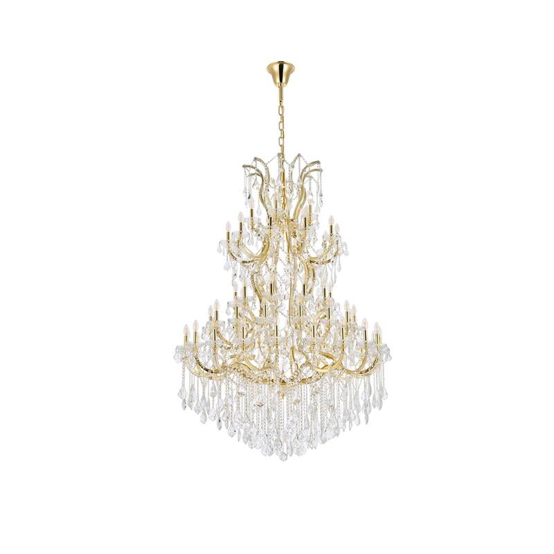 Fleur Illumination Collection Chandelier D:54in H:72in Lt:61 Gold Finish