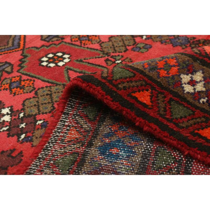 ECARPETGALLERY Hand-knotted Andelz Red Wool Rug - 3'2 x 5'0