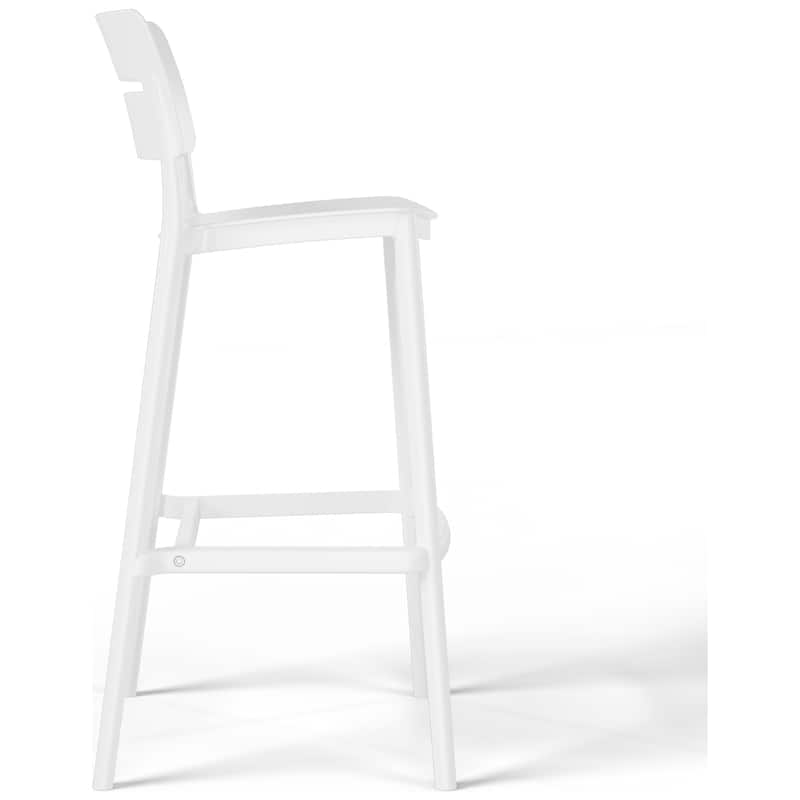 Frond and Form 29.5" Outdoor Patio Poly Plastic Bar Stool (Set of 2)
