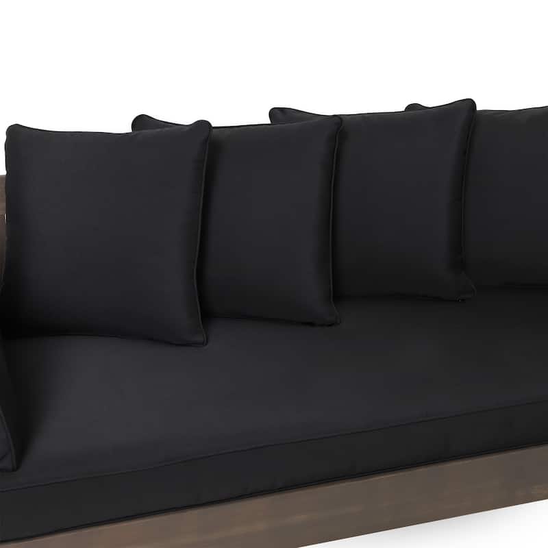 Ottavio Outdoor Daybed with Cushions by Christopher Knight Home