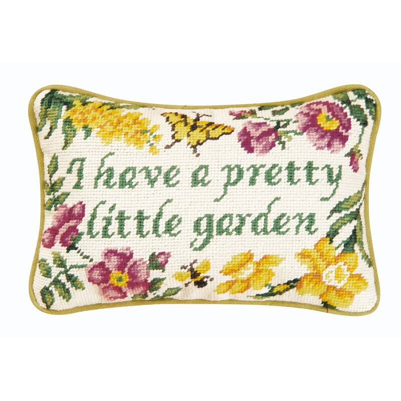 Colonial Williamsburg 8" x 12" I Have A Pretty Little Needlepoint Pillow
