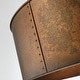 preview thumbnail 7 of 10, Artisan Antique Bronze Metal Drum Chandelier