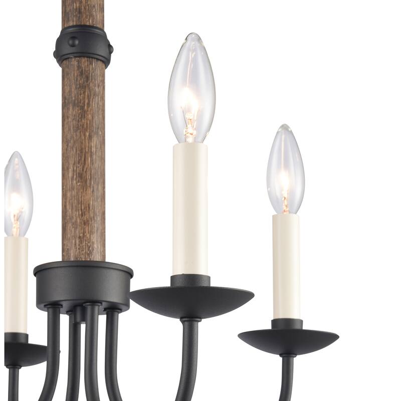 Elk Home Neville 20'' Wide 4-Light Semi Flush Mount - Charcoal Black