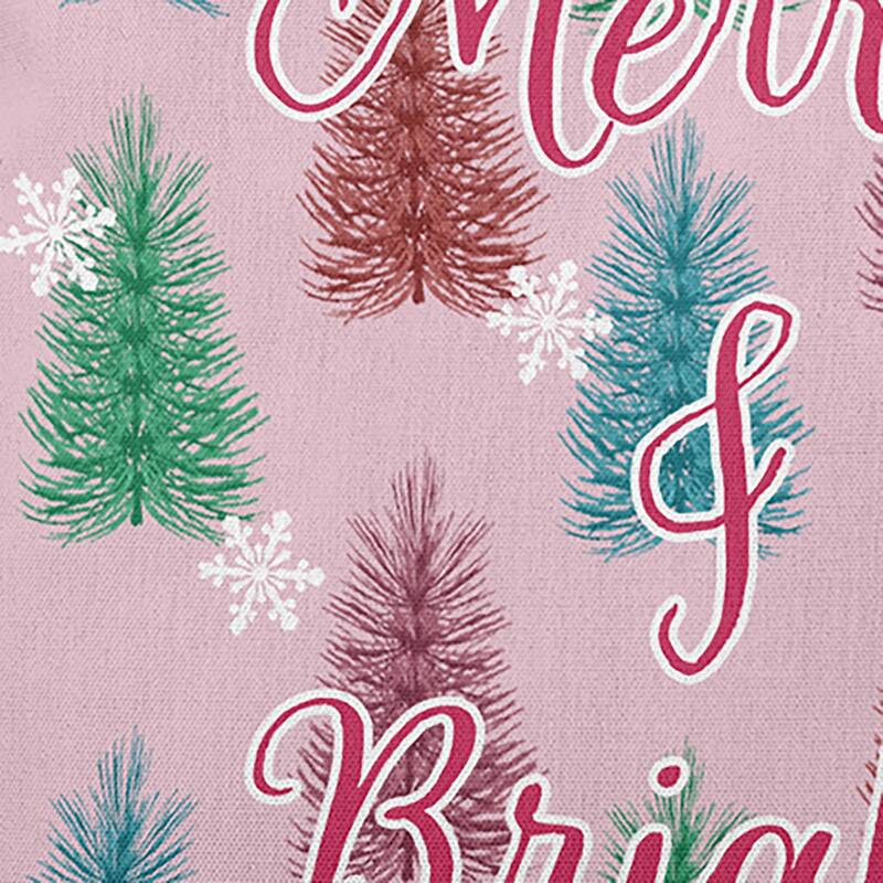 Merry and Bright Christmas Accent Pillow