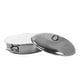 preview thumbnail 2 of 3, Gibson Home 5 Quart Gray Enamel on Steel Braiser Pan with Lid