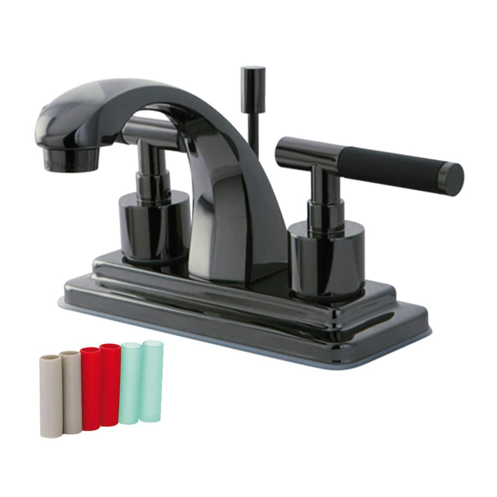 Kingston Brass Water Onyx Centerset Bathroom Faucet - Free Metal