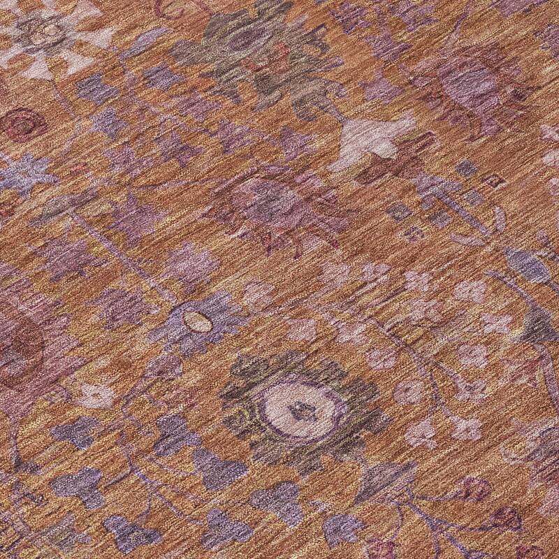 Machine Washable Indoor/ Outdoor Traditional Classic Chantille Rug